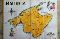 Mapa Mallorca años 60